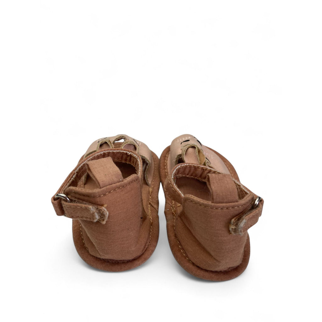 3-6M Tan Bunny Soft Sole Sandals - Tiny Tots