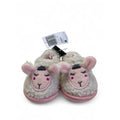 Size 2 - White & Pink Lamb Fleece Slippers - Woolworths