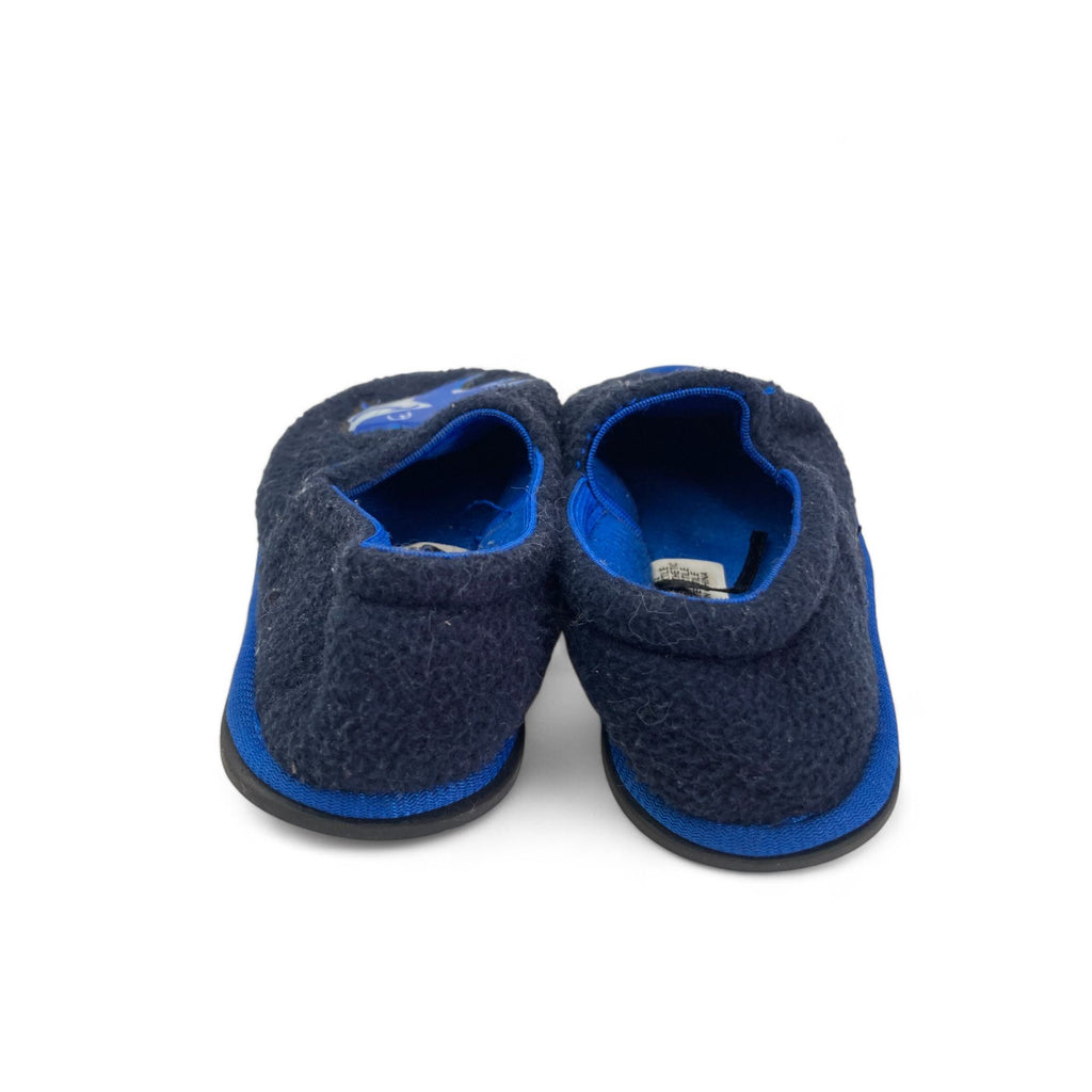 Size 5-6 - Blue Shark Fleece Slippers