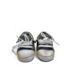 0-3M Grey Fabric Soft Sole Sneaker