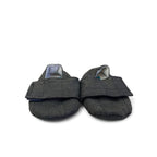 3-6M Black Tweed Fabric Soft Soles - Baby Blush Boutique