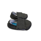 3-6M Black Tweed Fabric Soft Soles - Baby Blush Boutique