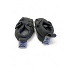 0-6M Dark Grey Leather Sandal Soft Soles - Shooshoos