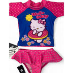 1-3M Pink & Blue Hello Kitty Rash Vest & Bottoms - Woolworths