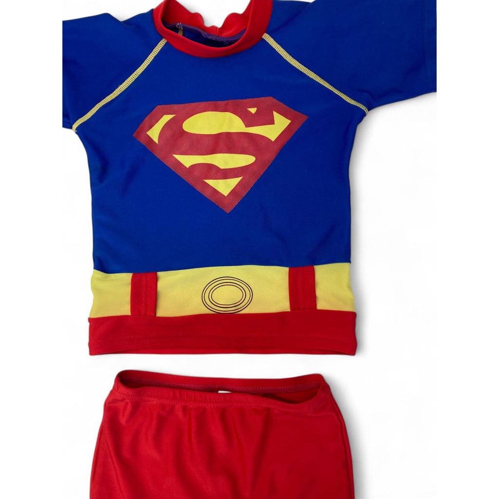 12-18M Blue & Red Superman Swim Set - Woolworths