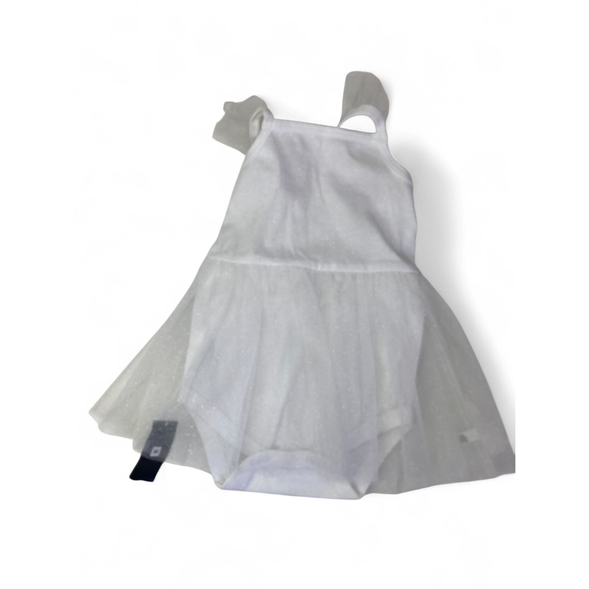 3-6M White & Silver Tulle Romper Dress - Woolworths
