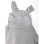 3-6M White & Silver Tulle Romper Dress - Woolworths