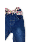 3-6M Dark Blue Denim Belted Jeans - Ackermans