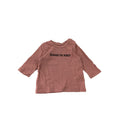 3-6M Dusty Pink "Running The World" Long Sleeve T Shirt - Cotton On