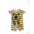 1-3M Yellow & Cream Stripe Lion Romper - Woolworths
