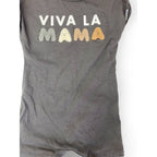 1-3M Grey "Viva La Mama" Batwing Romper - Woolworths