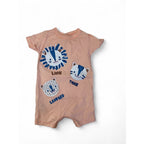1-3M Peach & Blue Animal Romper - Woolworths