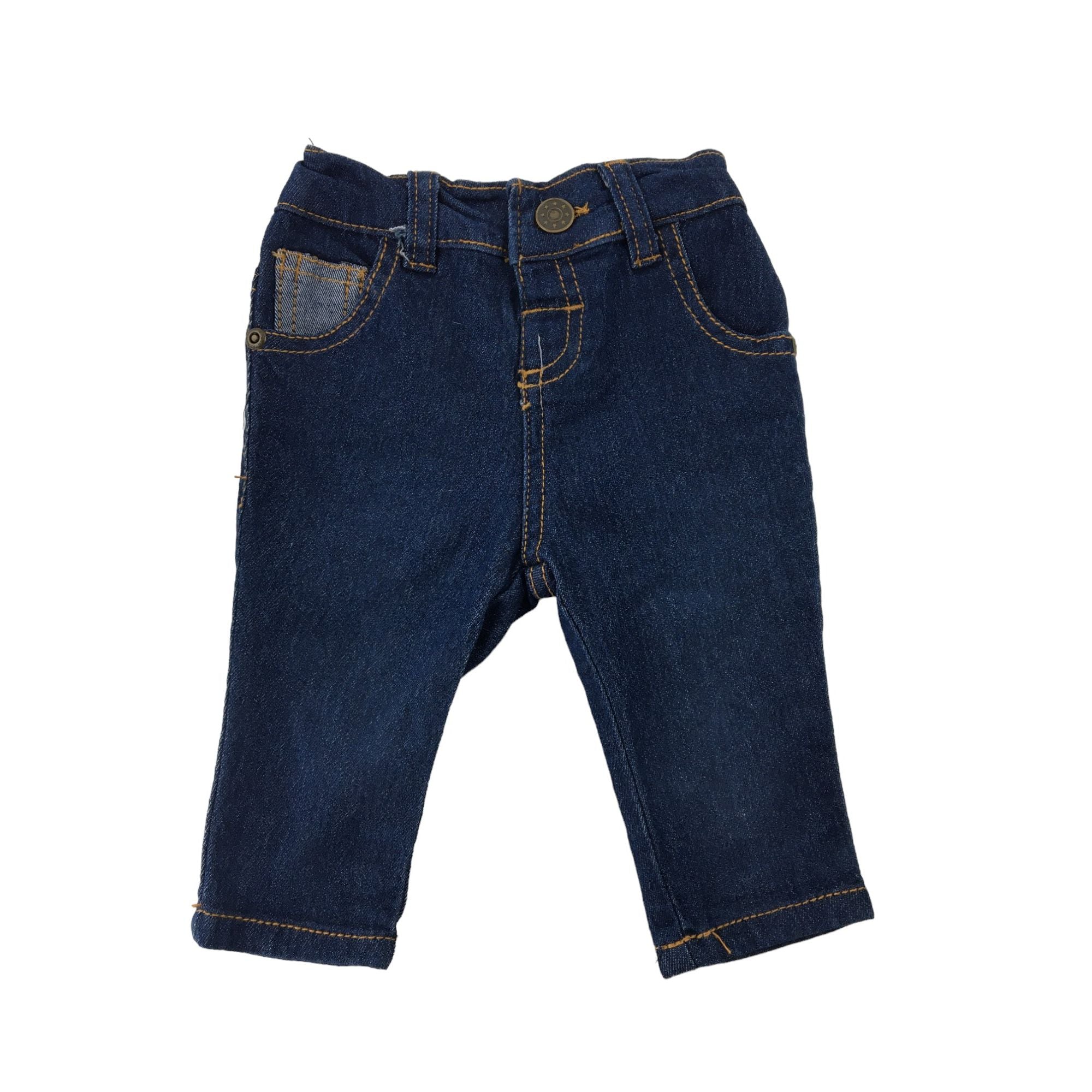 0-3M Dark Blue Denim Jeans - Ackermans