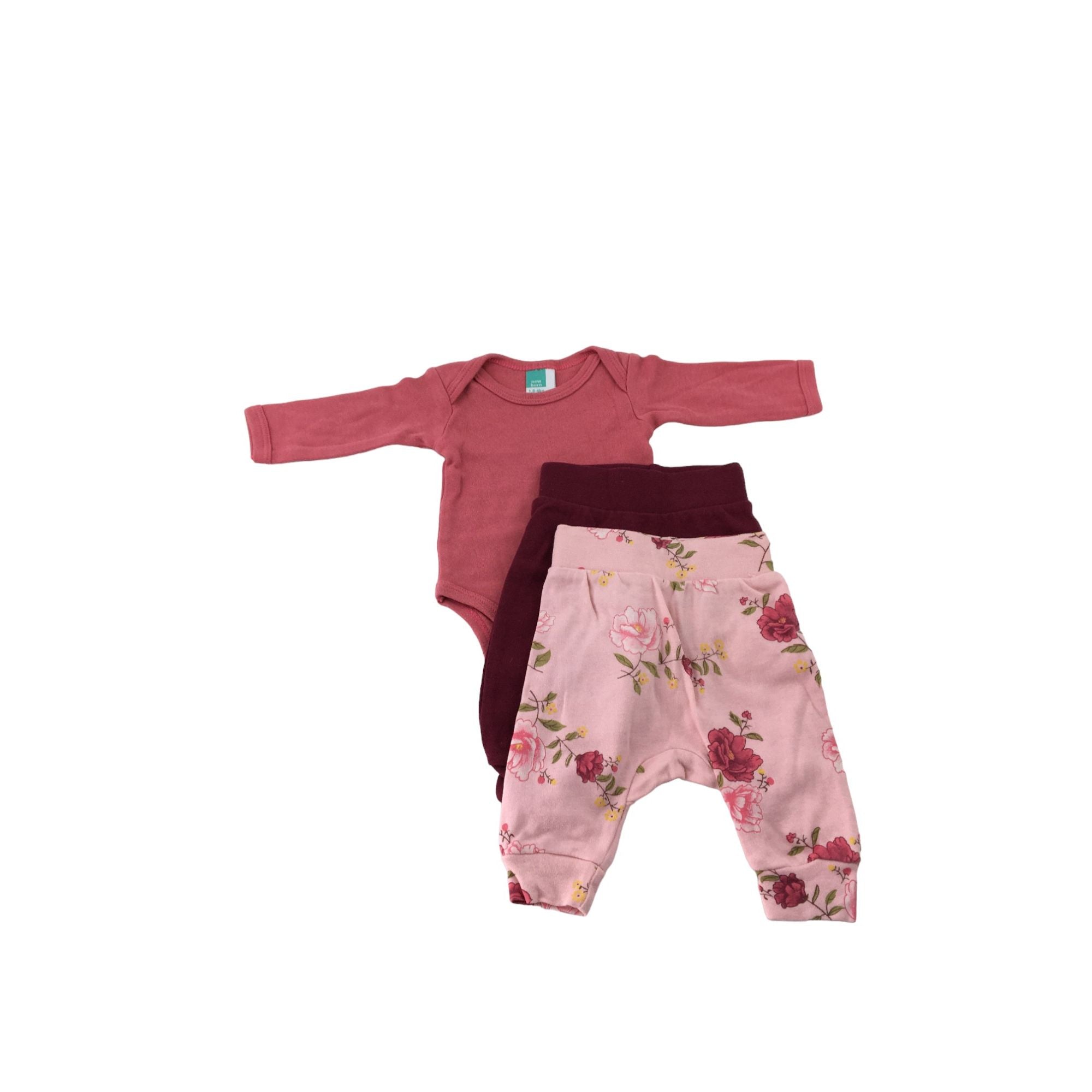 Newborn Pink Leggings & Bodysuit - Ackermans