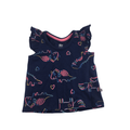 6-12M Navy Rainbow Dinosaur Frill T-shirt - Woolworths