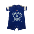 0-3M Blue & Grey Dodgers Romper - Majestic