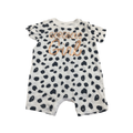 Newborn White & Black Spotted "Gorgeous Girl" Romper - Woolworths