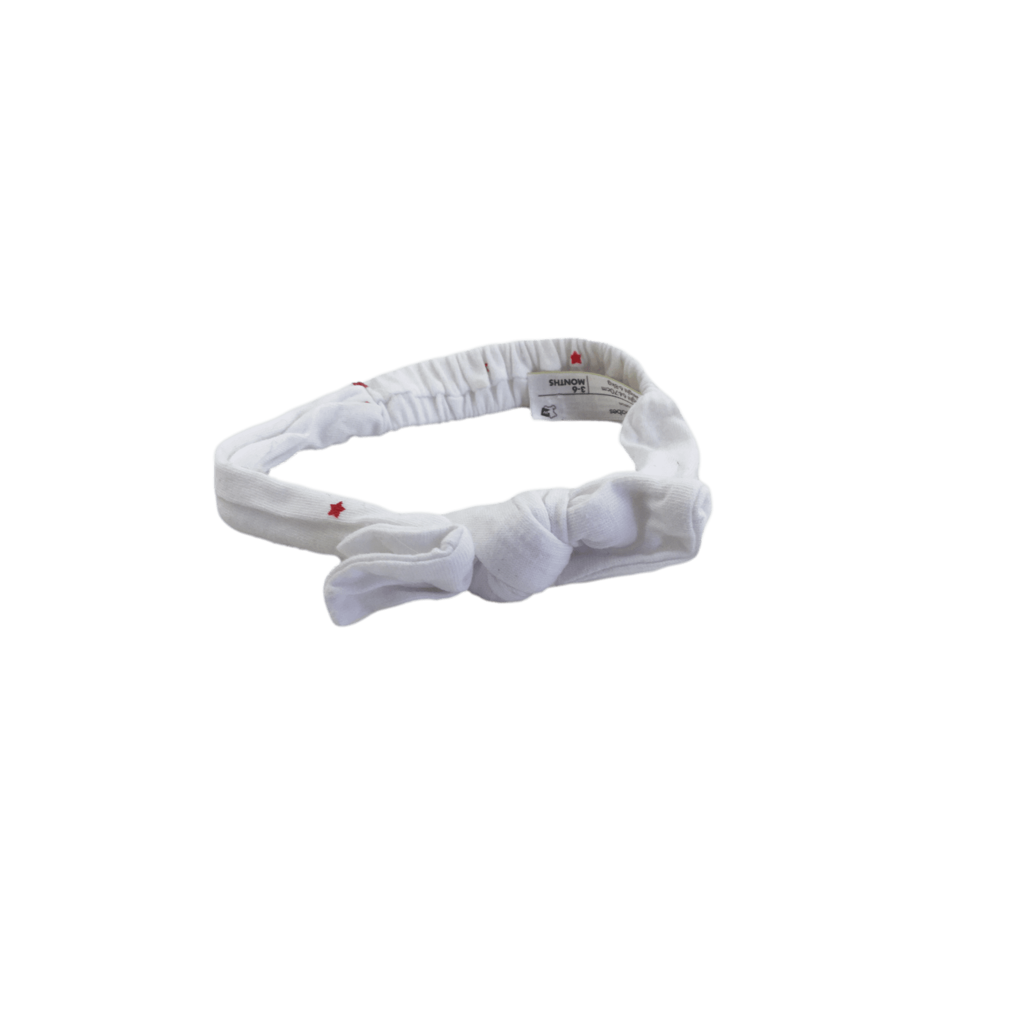 3-6M White & Red Star Headband - Woolworths