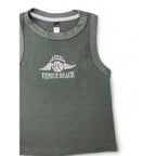 9-10Y Green Waffle Knit Sleeveless Top - Pink Angel