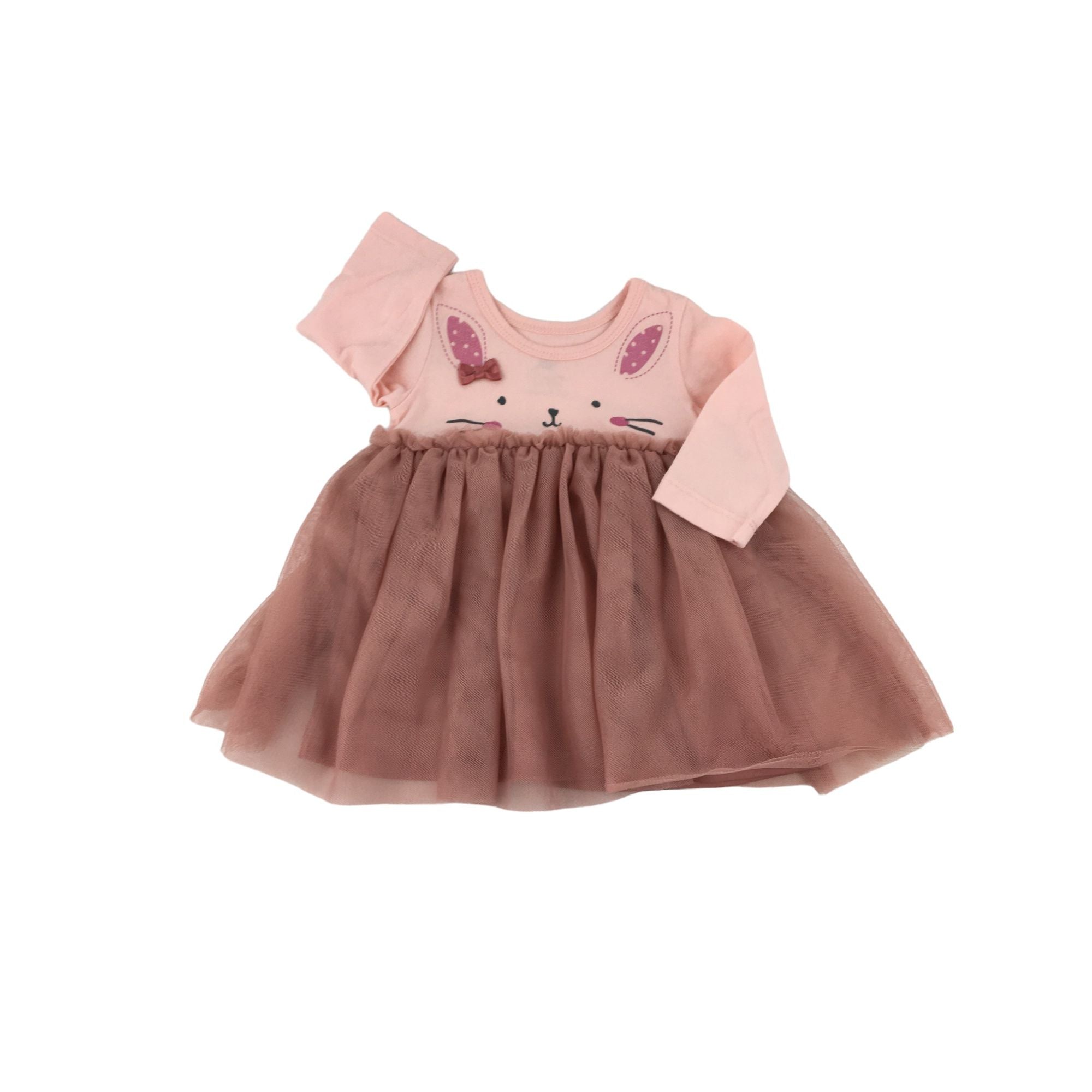 1-3M Pink Tulle Bunny Dress - Woolworths
