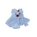 Newborn White Tulle Christmas Romper Dress & Headband - Tiny Tots