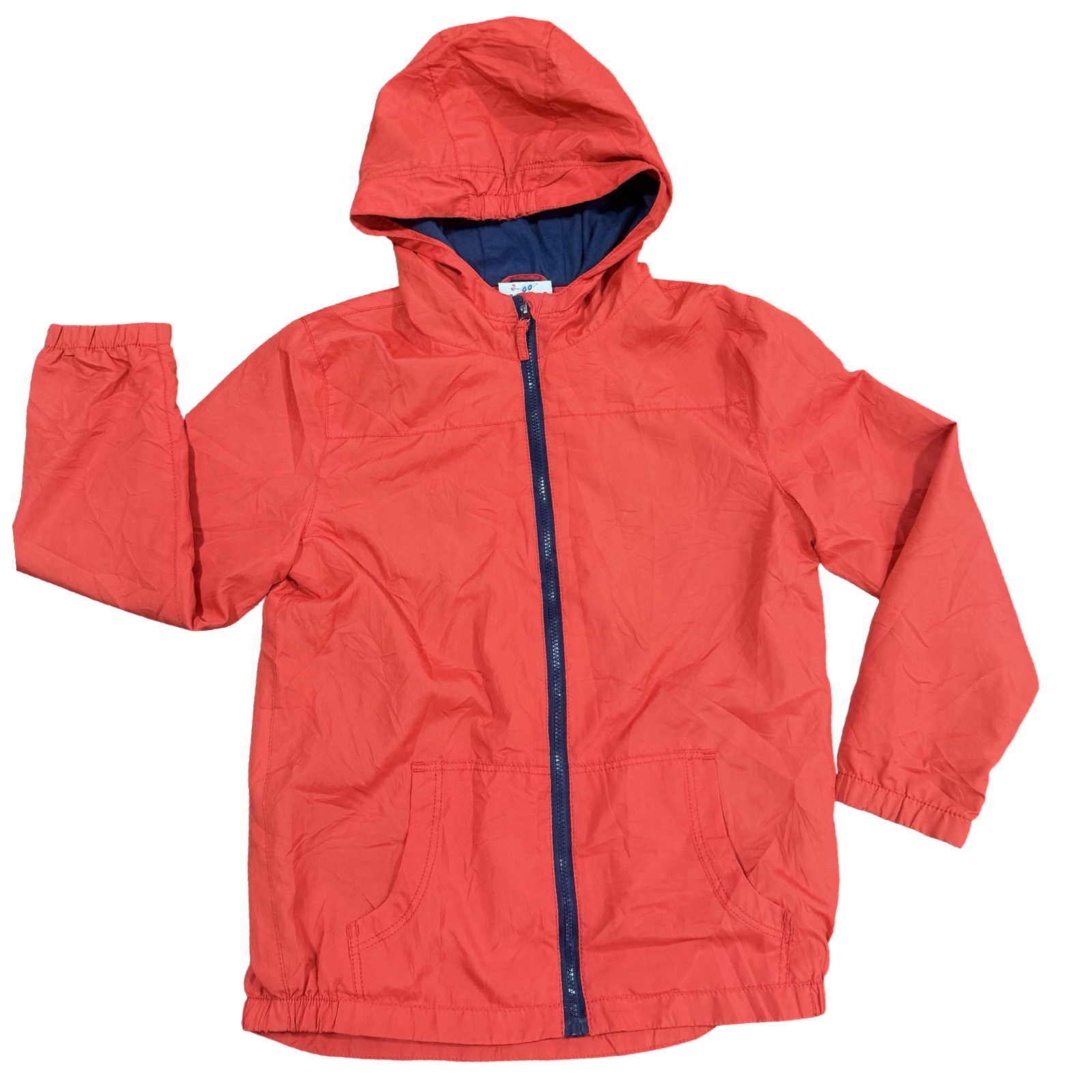 8-9Y Red & Navy lined hooded jacket - Topolino