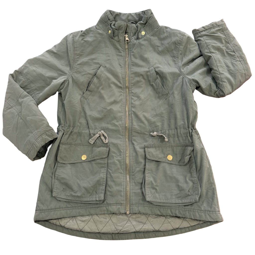 8-10Y Army green Parka insulated jacket 	- H & M
