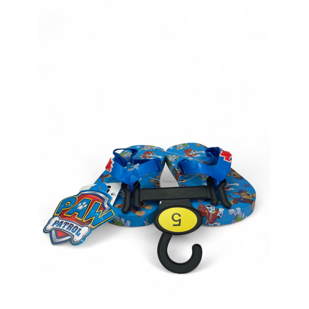 Size 5 - Blue Paw Patrol Flip Flops - Pep