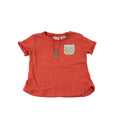 9-12M Coral Red Melange T Shirt - Zara