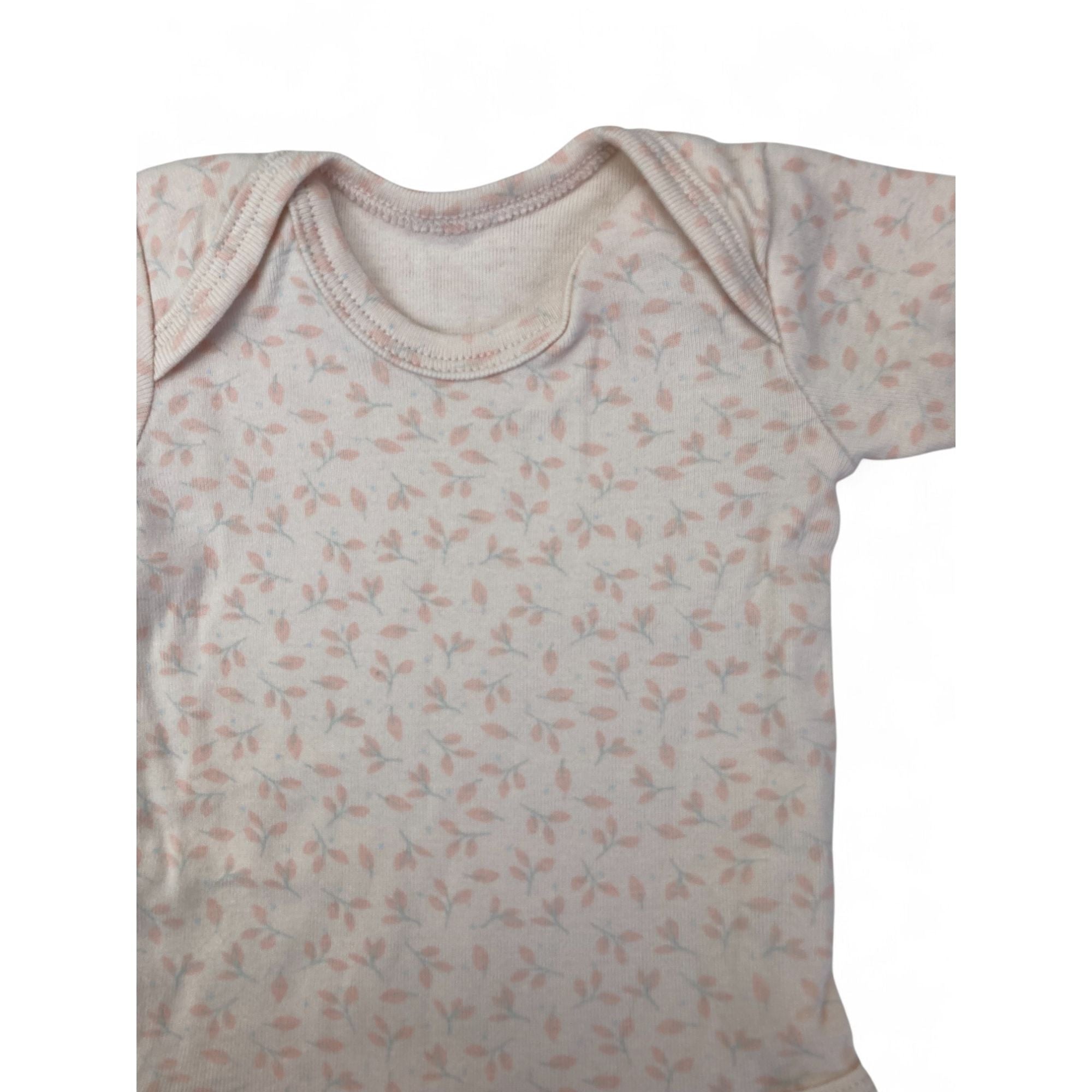 Newborn Light Pink Floral Bodysuit - Woolworths