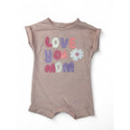 1-3M Pink Tufted "Love You Mom" Batwing Romper - Woolworths