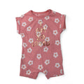 1-3M Coral Daisy "I Am So Loved" Batwing Romper - Woolworths