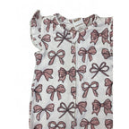 Newborn White & Pink Bow Zip Romper - Cotton On