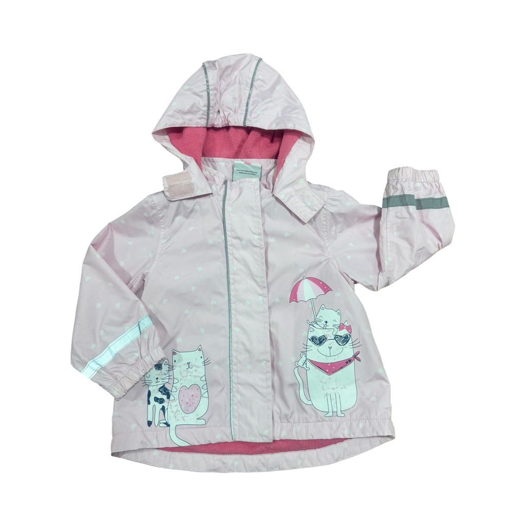 Pink polka dot kitty jacket - Topomini 🟠