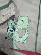 Pink polka dot kitty jacket - Topomini 🟠