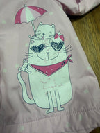 Pink polka dot kitty jacket - Topomini 🟠