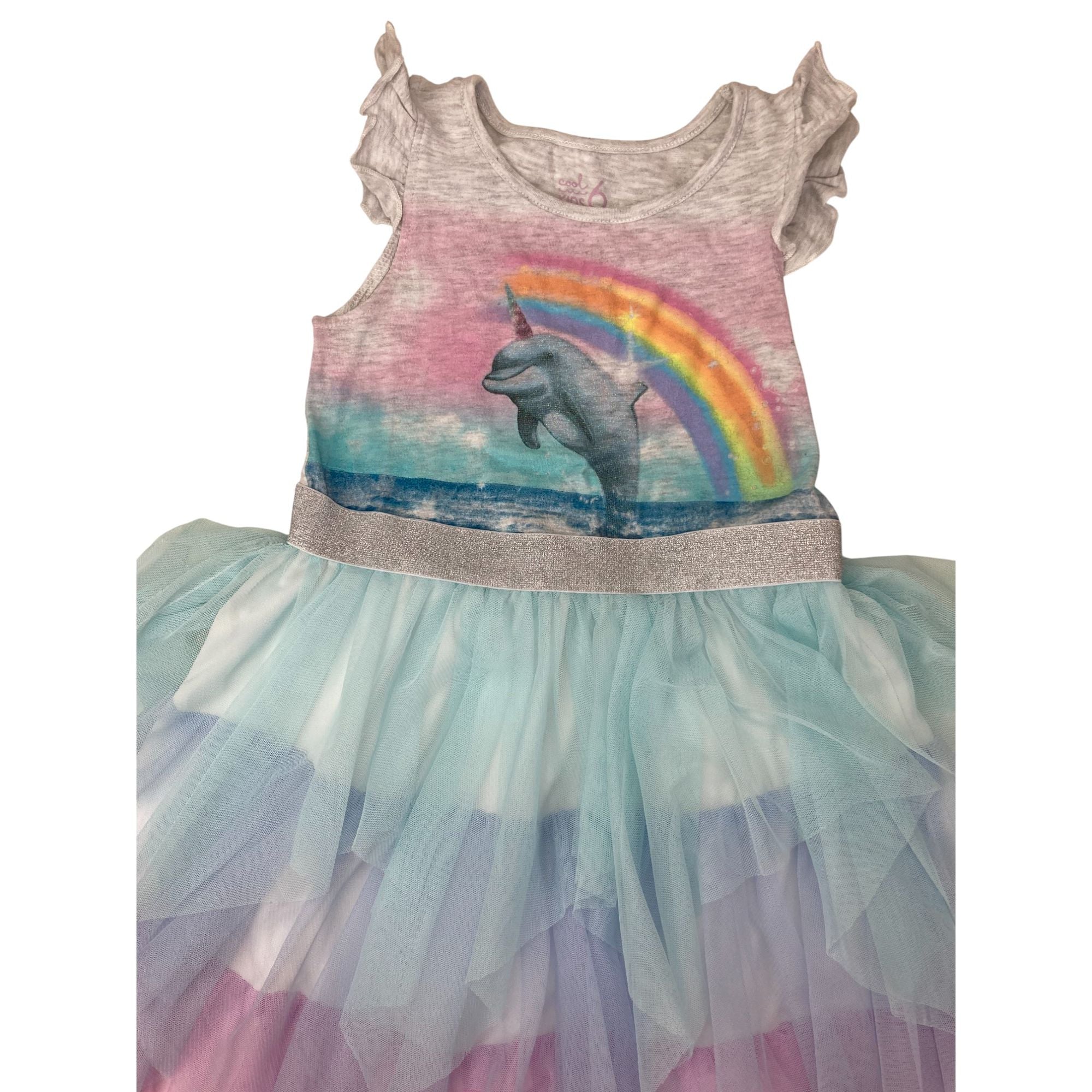 6Y Ombre Pastel Tulle Unicorn Dress - Woolworths