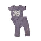 3-6M Lilac Bird Bodysuit & Leggings - Tiny Tots