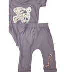3-6M Lilac Bird Bodysuit & Leggings - Tiny Tots