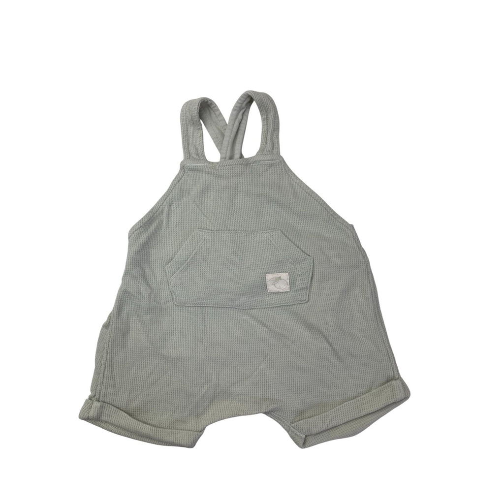 UK 1-2M Mint Green Waffle Knit Dungaree  - H&M