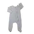 0-3M White Zip Onesie - Ackermans