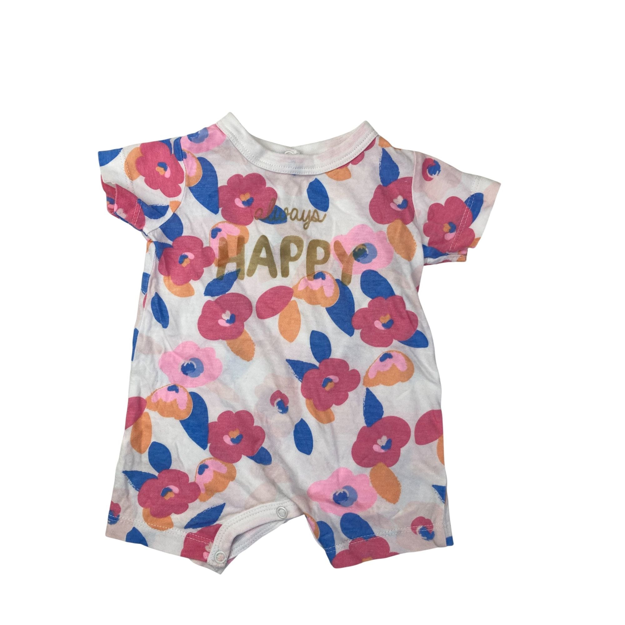 1-3M Colourful Poppy Romper - Woolworths