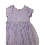 1-3M Lilac & Pink Cherry Tulle Dress - Cotton On