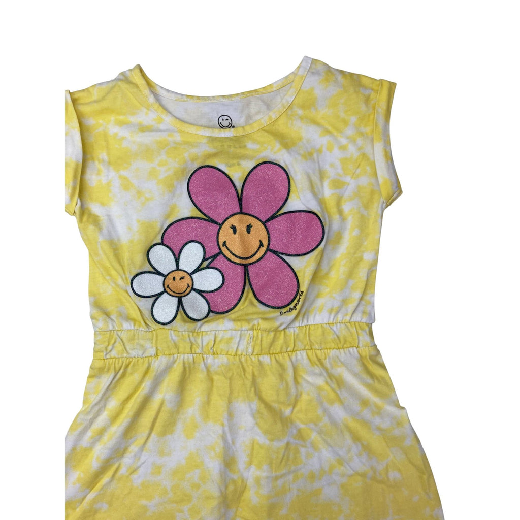 6Y Yellow Tie Dye Smiley Dress - Woolworths