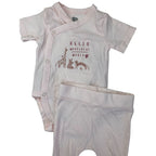 1-3M Light Pink Side Snap Bodysuit & Leggings - Woolworths