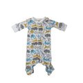 Newborn White & Colourful Animal Snap Onesie - Mr Price