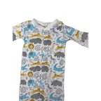 Newborn White & Colourful Animal Snap Onesie - Mr Price