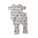 3-6M White Bird Print Bodysuit & Leggings - Tiny Tots