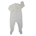 3-6M Cream Cotton Snap Onesie - Woolworths