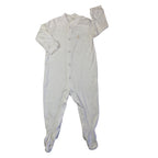 3-6M Cream Cotton Snap Onesie - Woolworths
